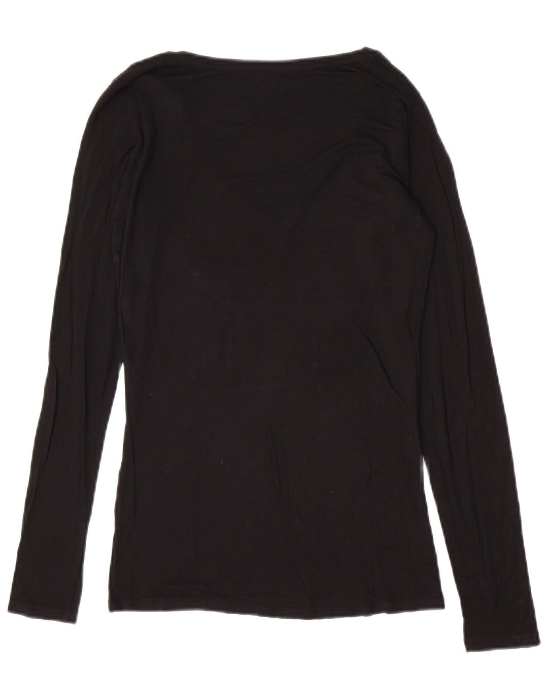 Guess Maglietta grafica da donna a maniche lunghe UK 12 Medium Nera