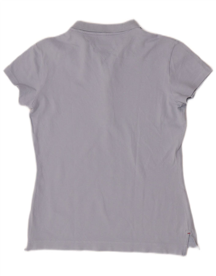 Polo da donna slim fit Tommy Hilfiger UK 14 blu medio