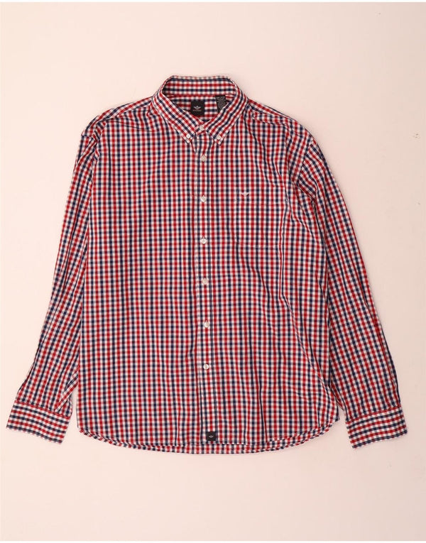Camicia da uomo Dockers 2XL in cotone a quadretti rossi
