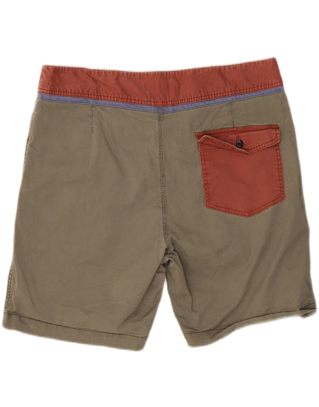 Pantaloncini da uomo Quiksilver W36 Large Khaki Colourblock Cotton