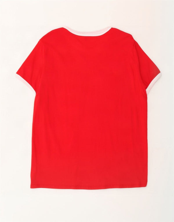 T-shirt grafica da donna Levi's Top UK 18 XL rosso cotone