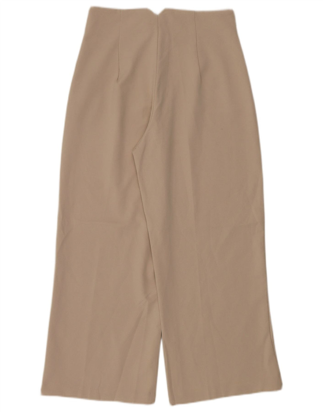Pantaloni corti da donna Zara a gamba larga medi W28 L26 poliestere beige