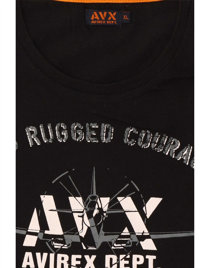 T-shirt grafica da uomo Avirex Top XL Nera
