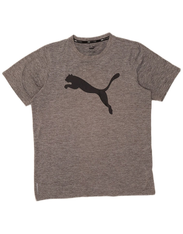T-shirt grafica da uomo Puma Top grigio medio