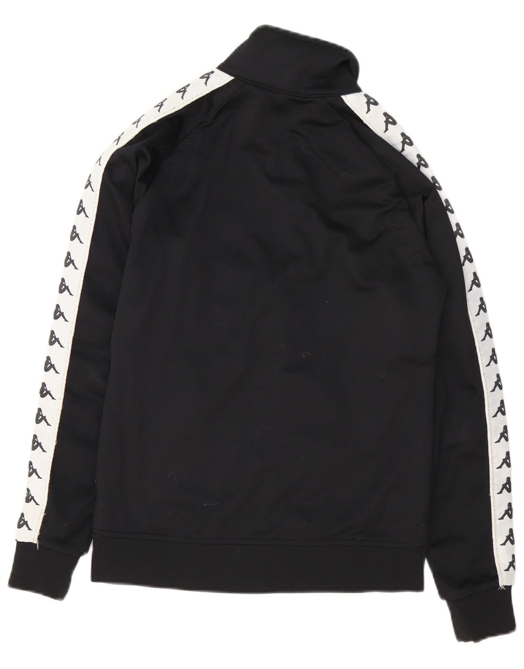 Giacca da tuta grafica da donna Kappa UK 12 Medium Black Colourblock