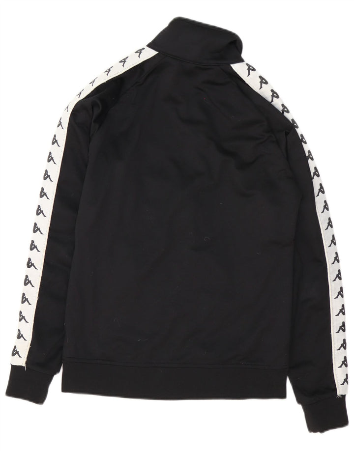 Giacca da tuta grafica da donna Kappa UK 12 Medium Black Colourblock