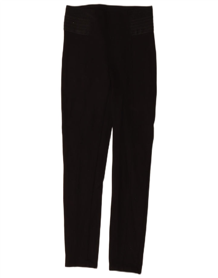 Pantaloni casual slim da donna Zara piccoli W26 L28 polietilene nero