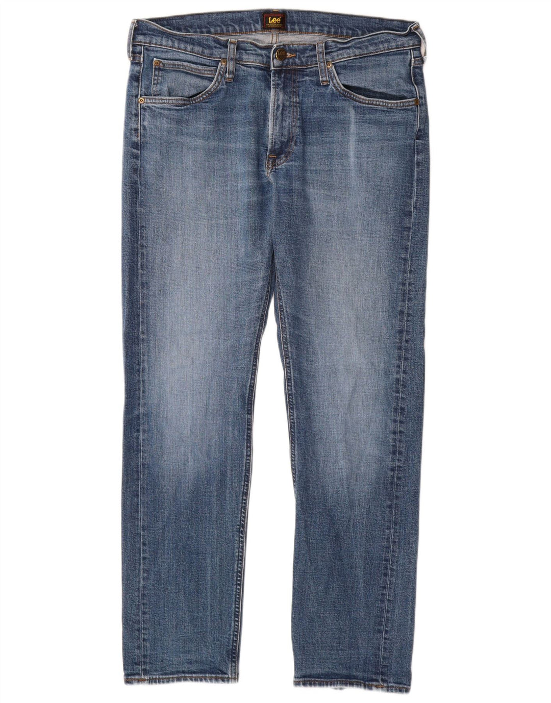 Jeans dritti da uomo LEE Daren Zip Fly W34 L32 in cotone blu