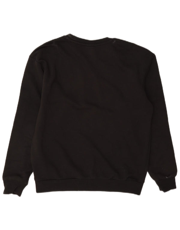 Felpa oversize con grafica da donna Puma UK 6 XS cotone nero