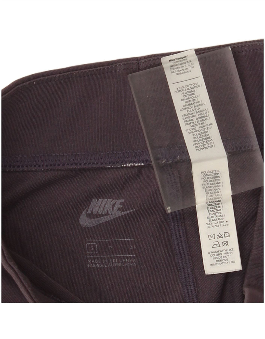 Leggings Nike da donna UK 10 piccolo cotone viola