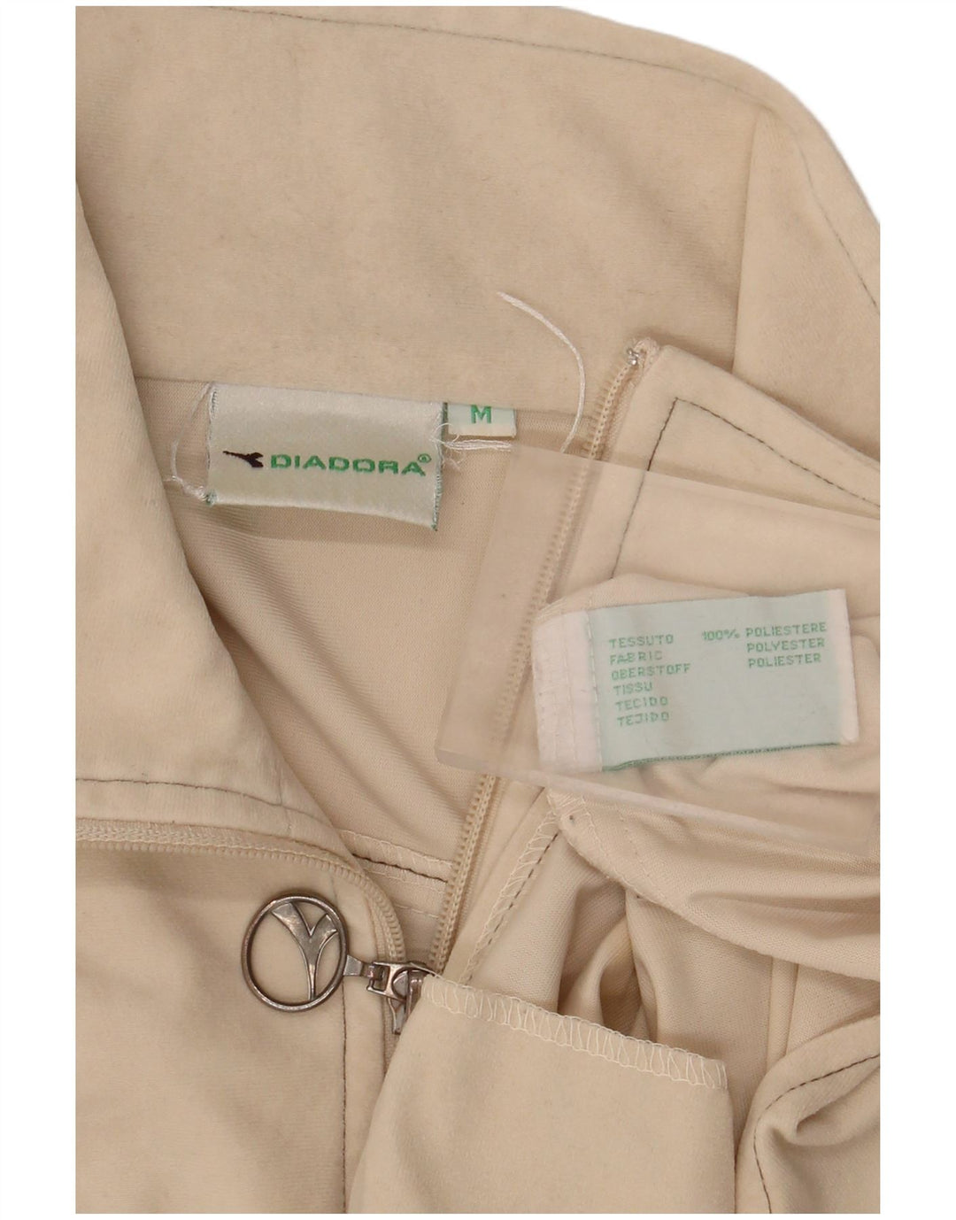 DIADORA Giacca Tuta Uomo Top Beige Medio Poliestere