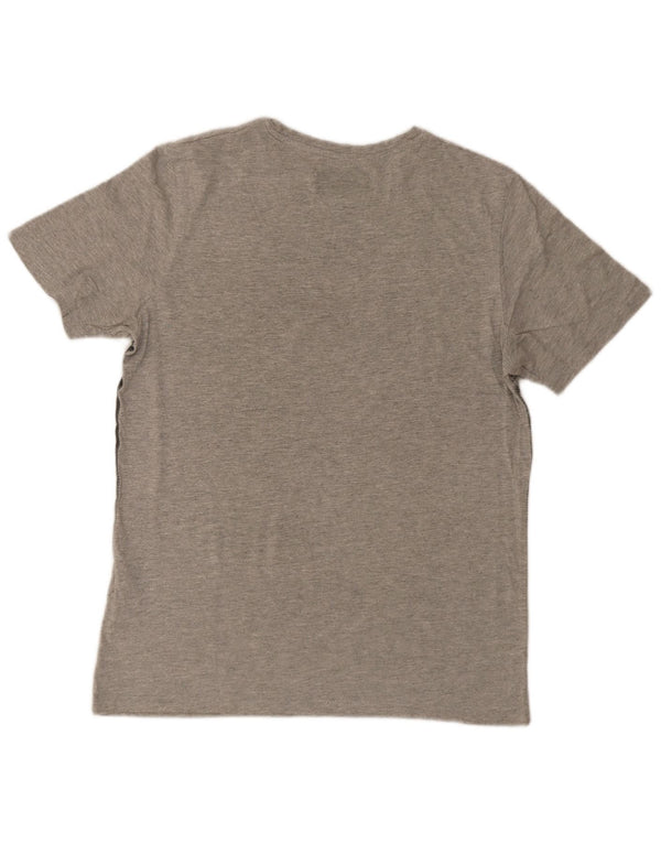 Jack & Jones T-shirt grafica da uomo grande in cotone chiazzato grigio