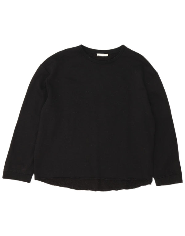Camicetta oversize Zara Trafaluc da donna UK 16 grande cotone nero