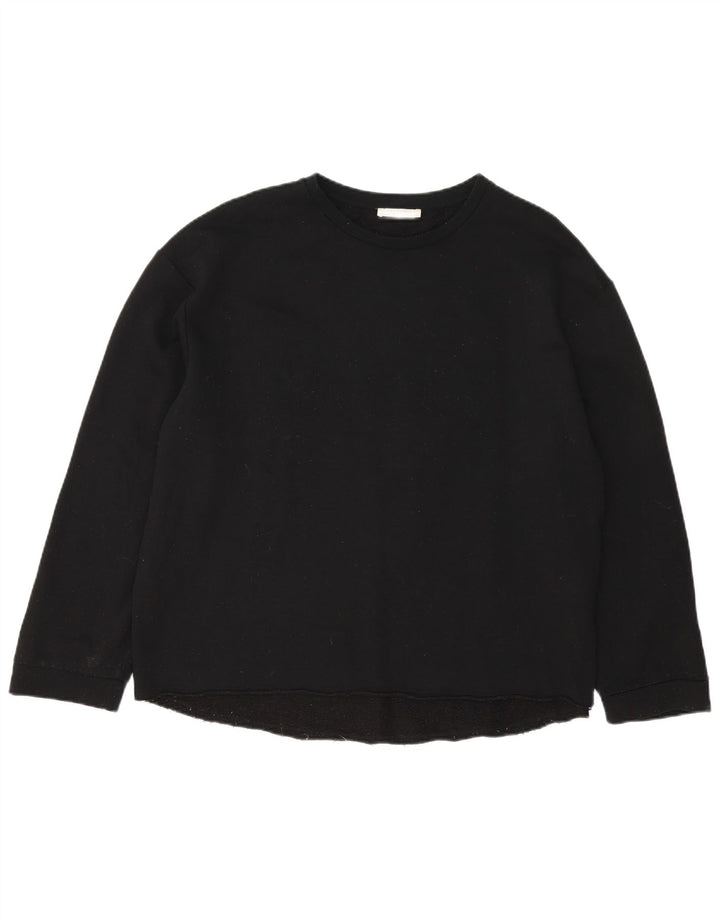 Camicetta oversize Zara Trafaluc da donna UK 16 grande cotone nero