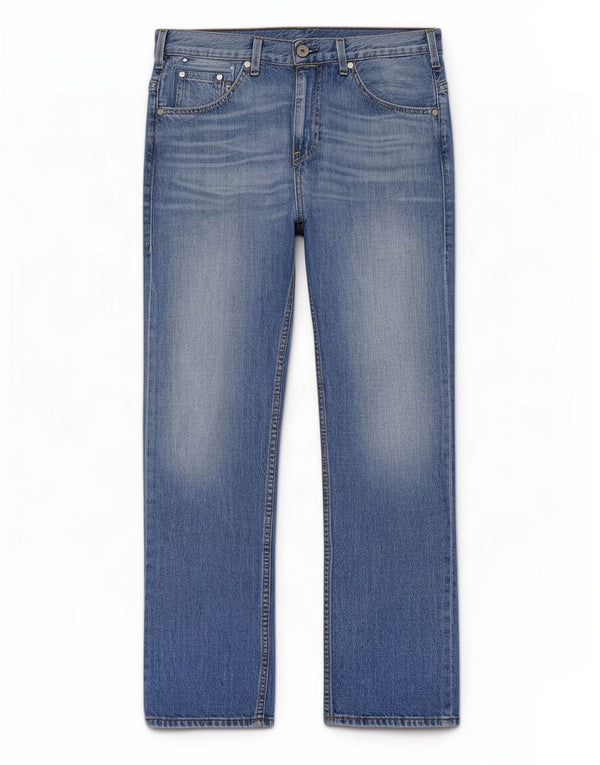 Jeans dritti da uomo Levi's W34 L32 in cotone blu