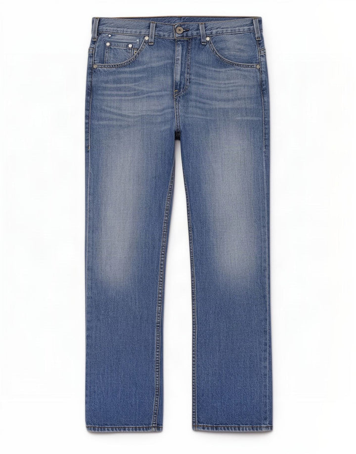 Jeans dritti da uomo Levi's W34 L32 in cotone blu