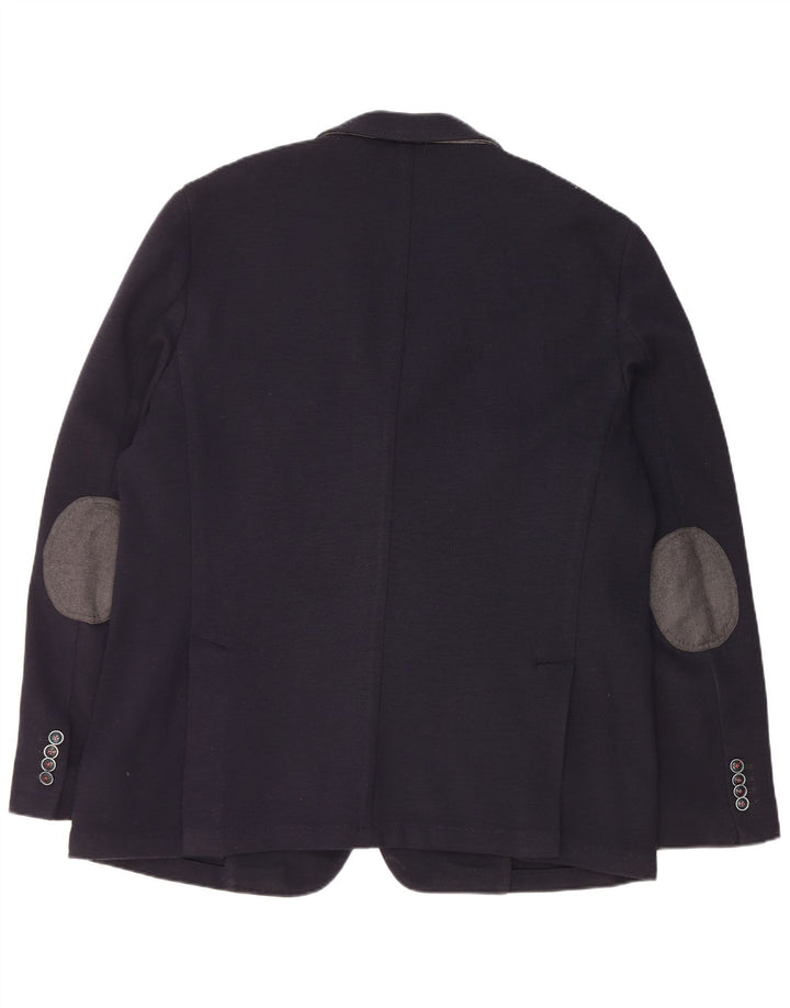 Giacca blazer da uomo a 3 bottoni Manuel Ritz IT 60 5XL Acrilico blu navy