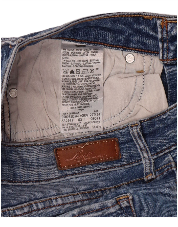 Jeans slim da donna LEVI'S W27 L28 cotone blu