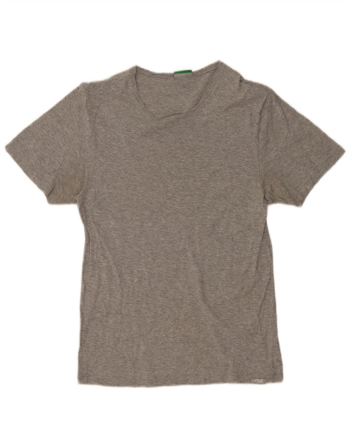 FILA Mens T-Shirt Top Small Grey Flecked Cotton