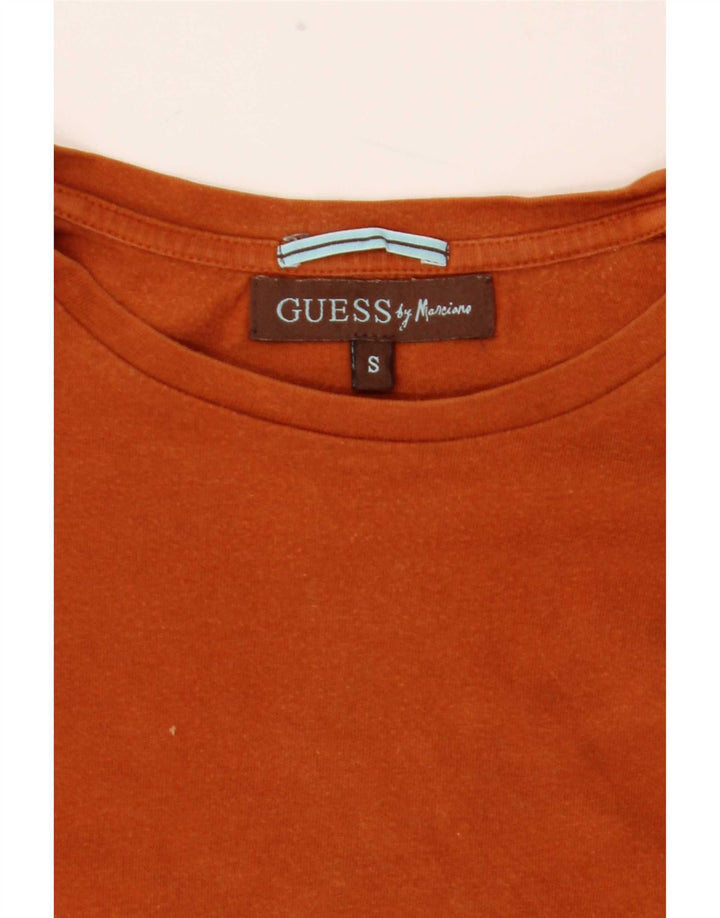 Guess By Marciano Maglia da uomo a maniche lunghe piccola arancione color block