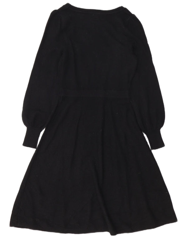 Abito maglione a maniche lunghe da donna Boden UK 10 Small Nero in poliammide