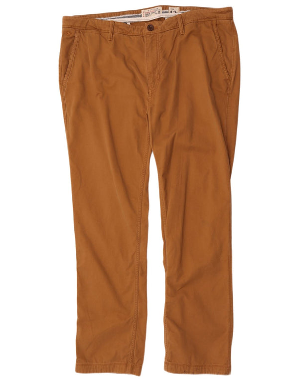 Pantaloni chino slim da uomo Fat Face W42 L33 cotone marrone