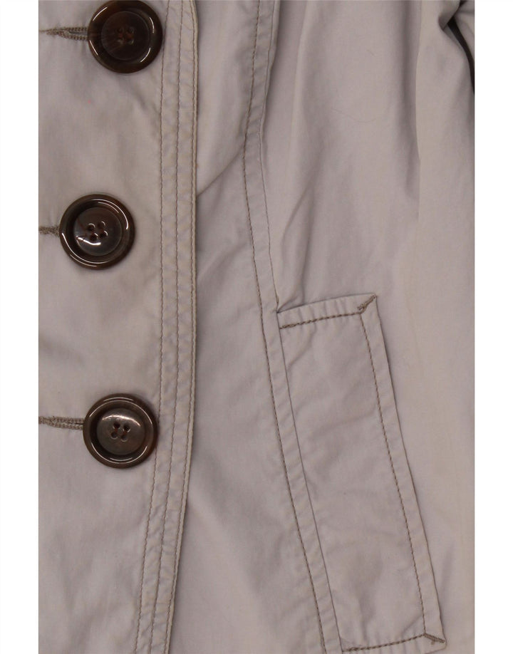 Giacca doppiopetto Marks & Spencer da donna con maniche a 3/4 UK 8 Small Grigio