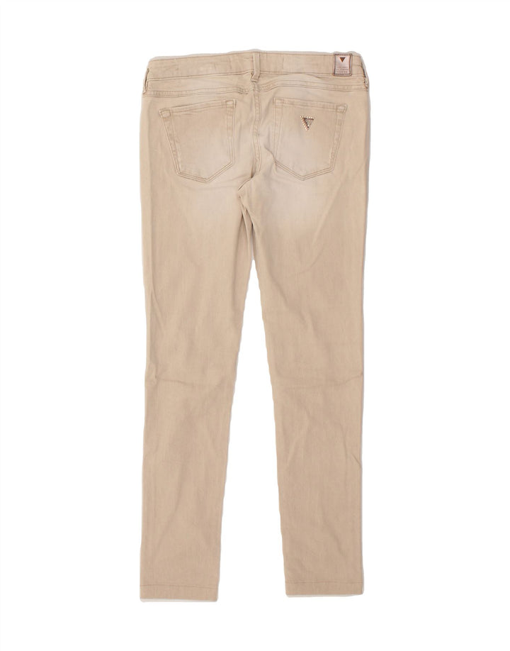 GUESS Womens Starlet Skinny Jeans W29 L29 Beige Vintage Guess and Second-Hand Guess from Messina Hembry 