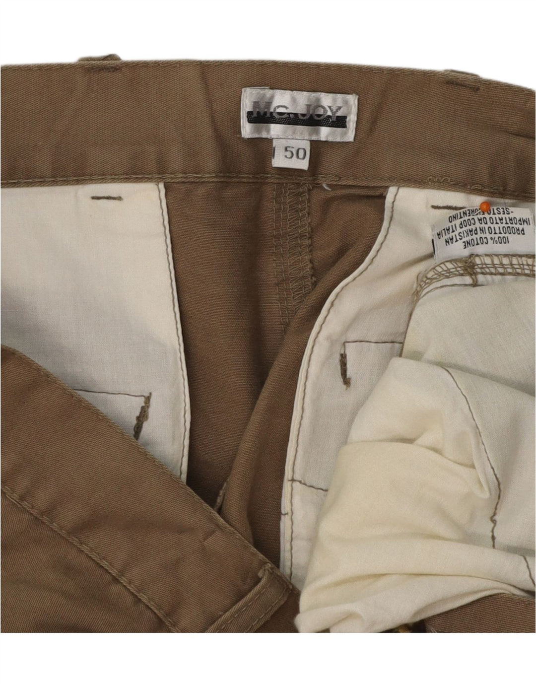 Pantaloncini cargo da uomo MC JOY IT 50 Large W38 Cotone beige