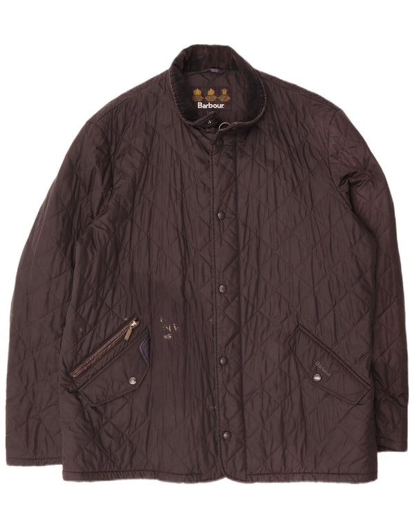 Giacca trapuntata da uomo BARBOUR UK 42 XL poliestere nero