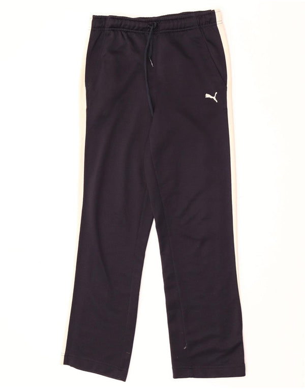 Pantaloni da tuta da donna Puma UK 8 Small Poliestere color block blu navy