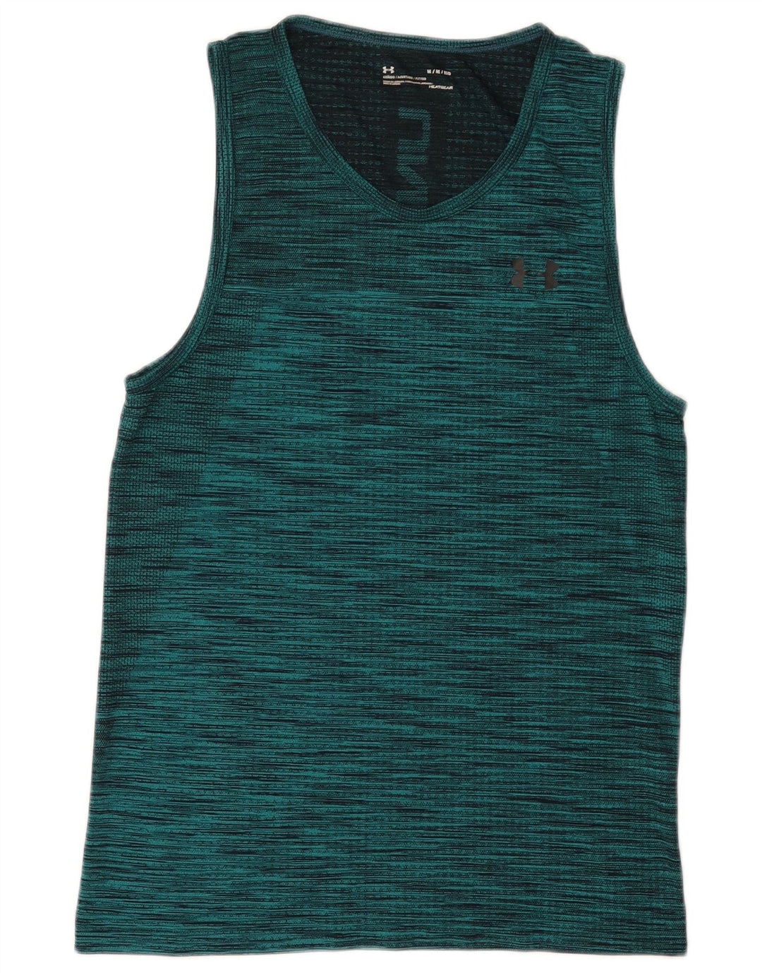 Canottiera grafica da uomo Under Armour Heat Gear Graphic verde medio chiazzato