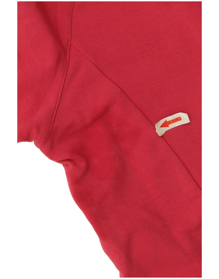 Felpa con cappuccio e zip Nike Studio da donna UK 8/10 Piccolo cotone rosso