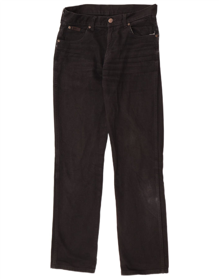 Jeans dritti da uomo Wrangler Texas W30 L32 cotone nero