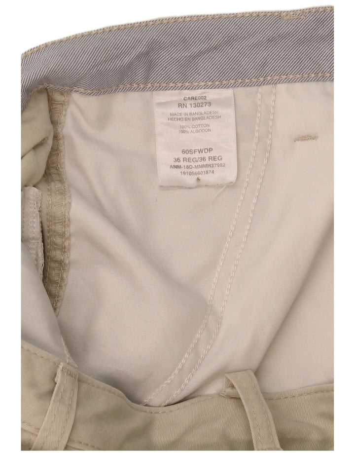 WRANGLER Mens Cargo Shorts W36 Large Beige Cotton