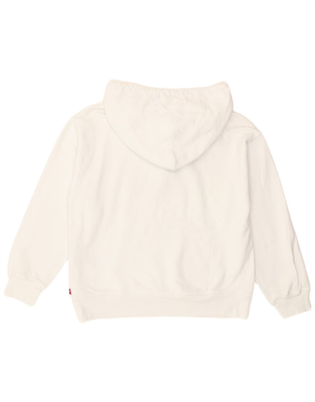 Maglione con cappuccio oversize grafico da donna Levi's UK 14 Cotone bianco medio