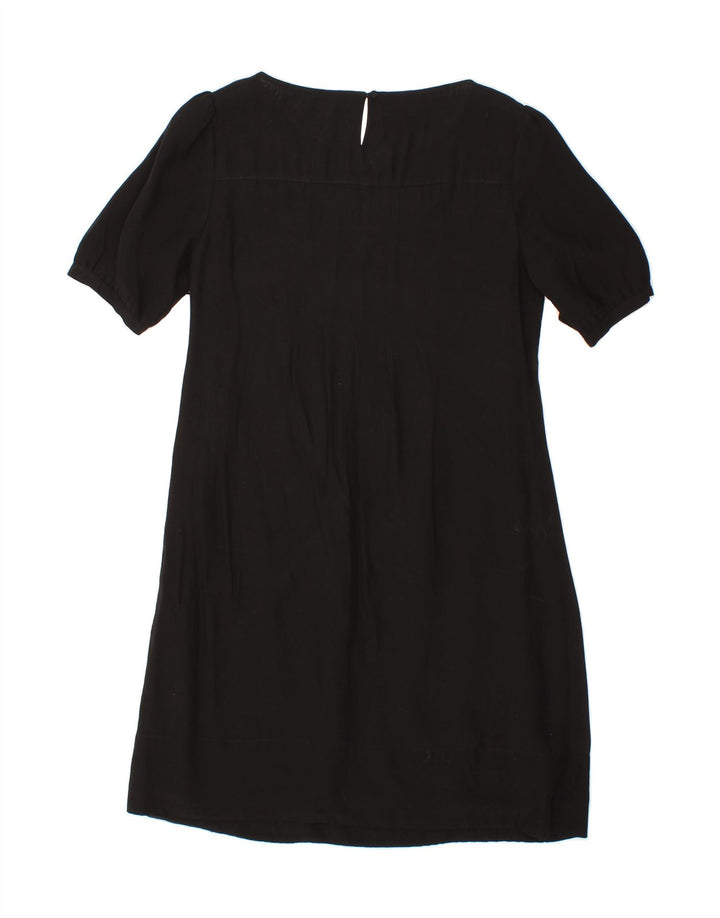 MONSOON Womens A-Line Dress UK 10 Small Black Viscose Vintage Monsoon and Second-Hand Monsoon from Messina Hembry 