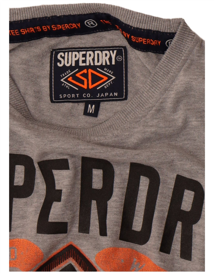 T-shirt grafica da uomo Superdry Top grigio medio