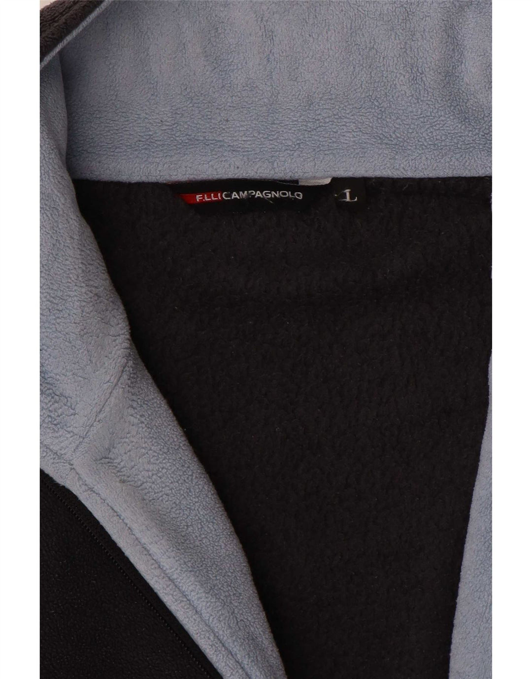Giacca in pile da sci da uomo F.LLI Campagnolo UK 40 Large Grey Colourblock