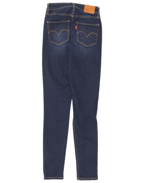 Jeans skinny a vita alta Levi's 721 da donna W25 L29 cotone blu navy