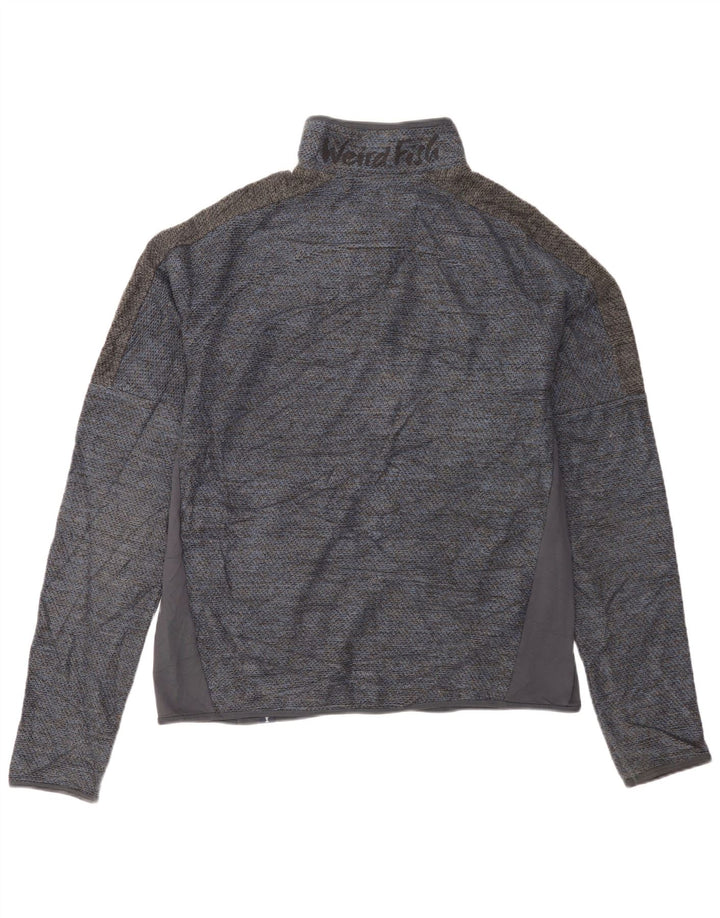 Giacca da tuta da uomo Weird Fish, grande, in poliestere color block blu