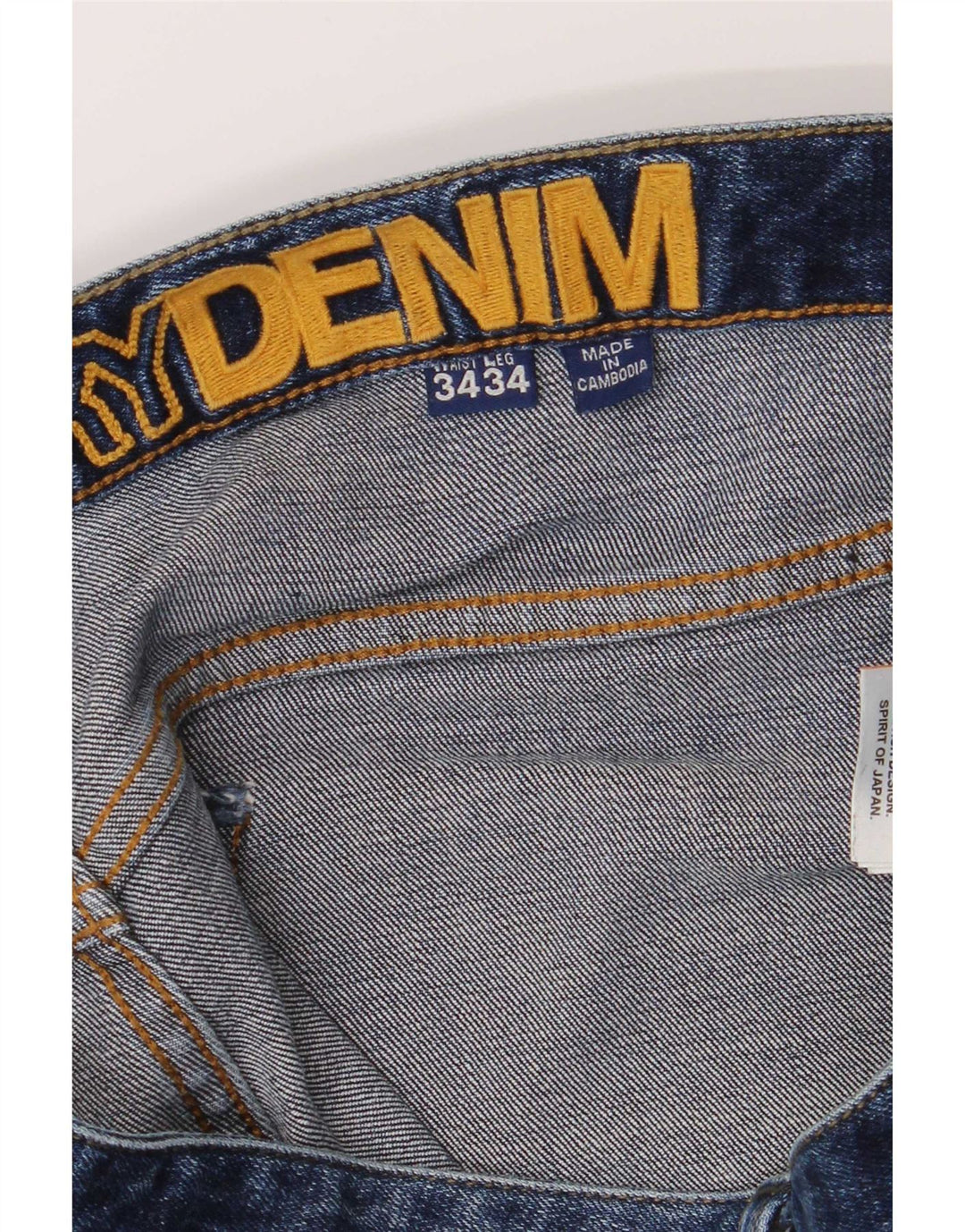 Jeans dritti da uomo Superdry W34 L30 cotone blu