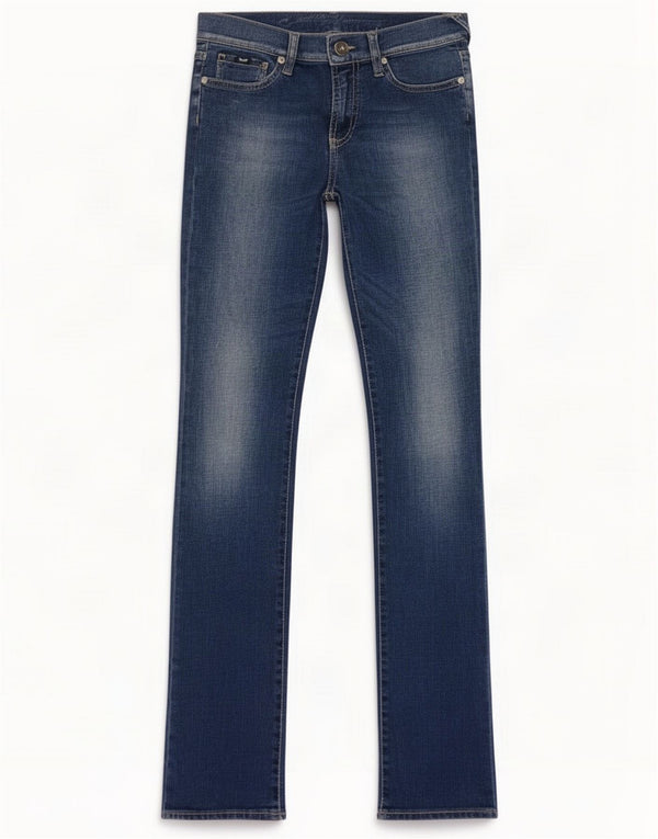 Gas Womens Skinny Jeans W26 L34 Blue Cotton