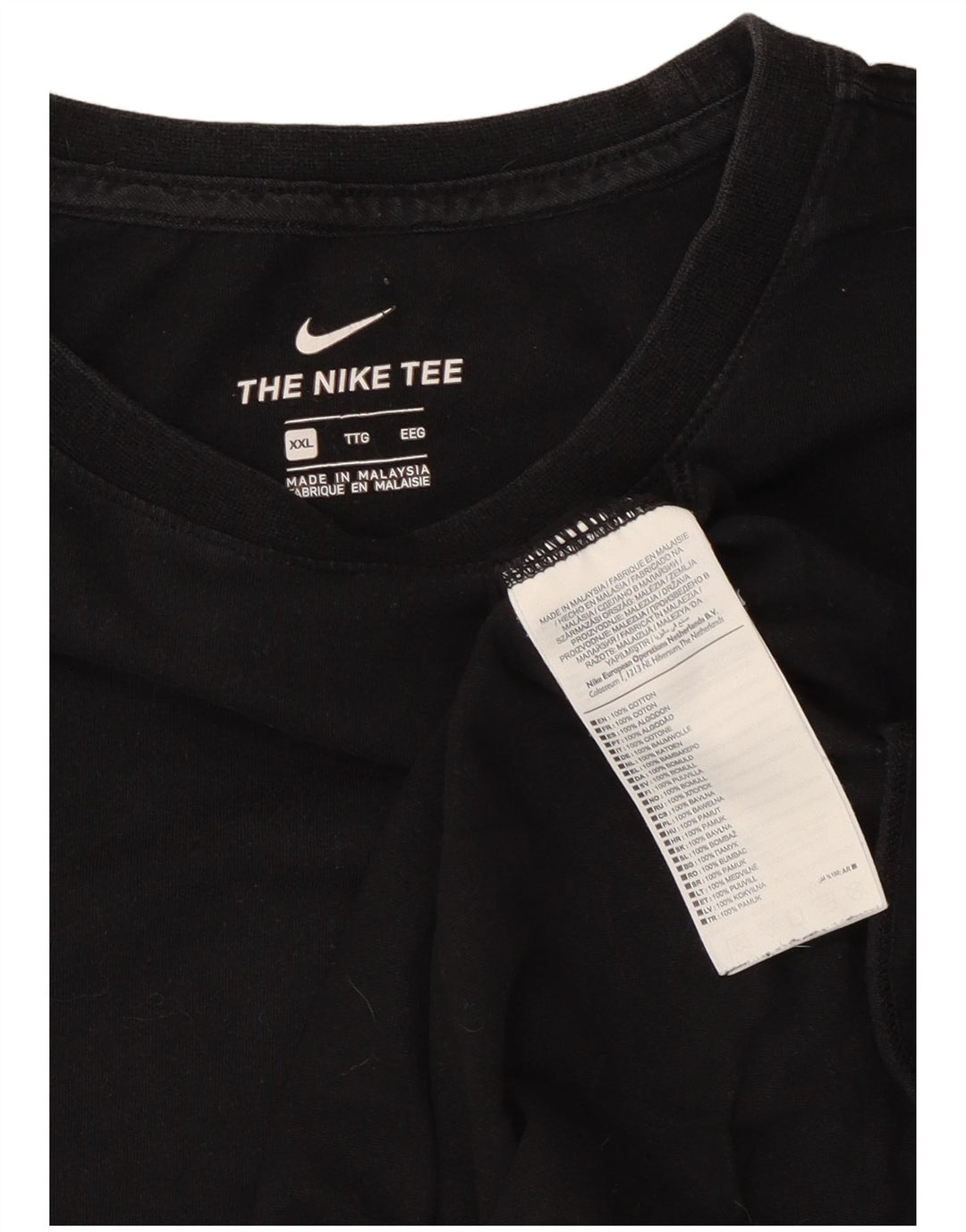 T-shirt da uomo Nike Top 2XL in cotone nero