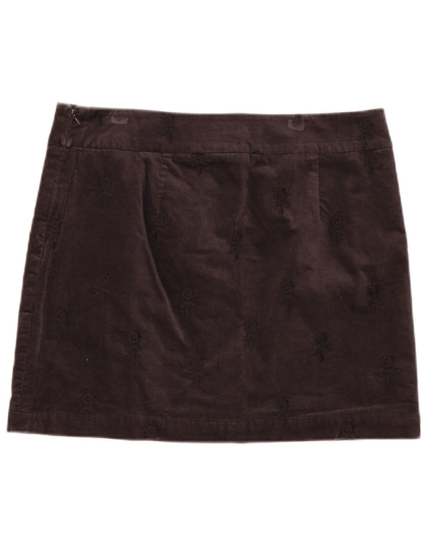 Minigonna in velluto da donna White Stuff UK 14 Grande W36 Cotone floreale grigio