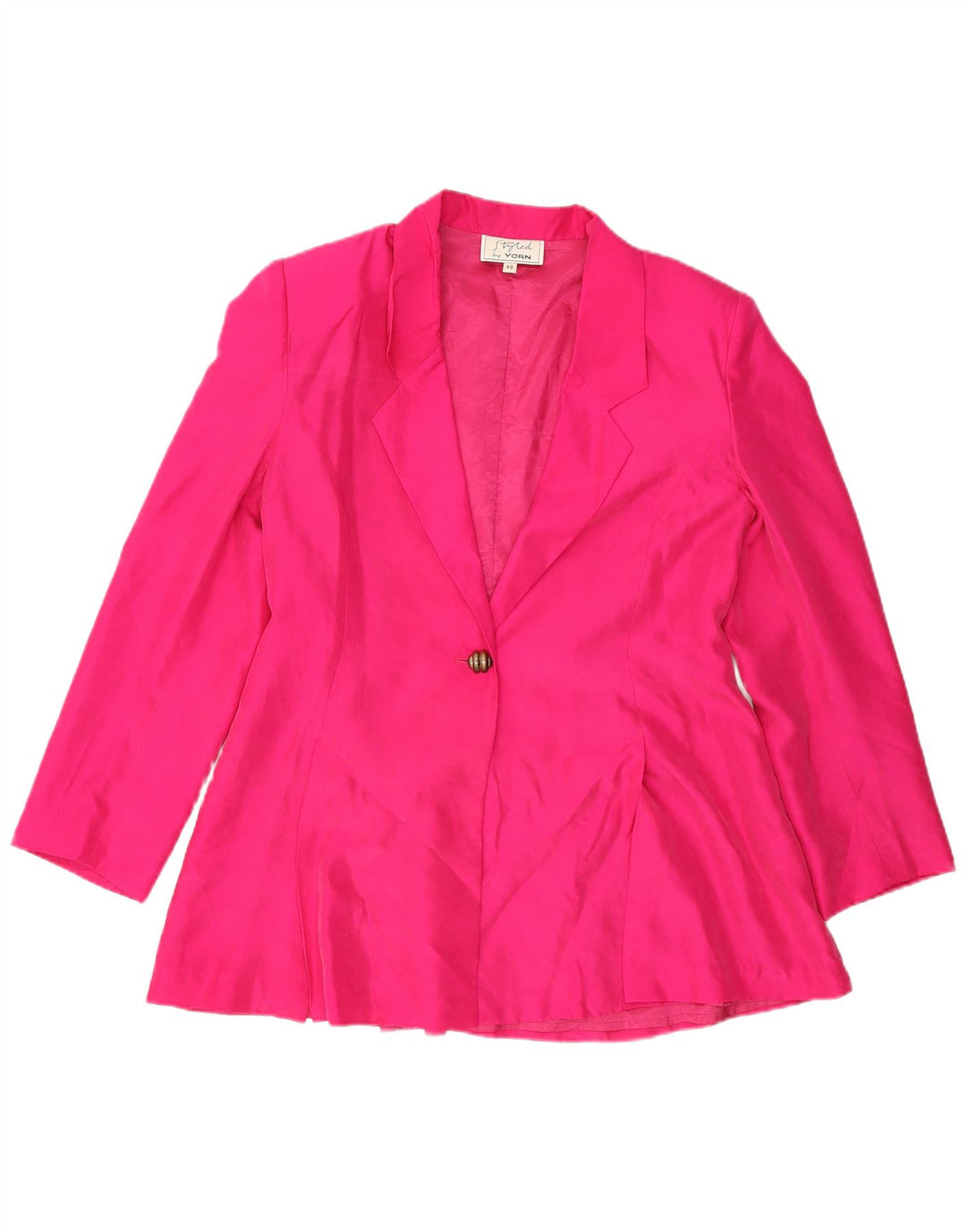 Giacca blazer da donna a 1 bottone Yorn EU 40 seta rosa media