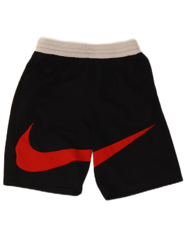 Pantaloncini sportivi Nike da ragazzo Dri Fit Graphic Standard 13-14 anni XL neri
