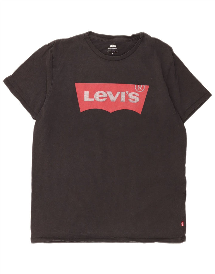 T-shirt grafica da uomo Levi's Top in cotone nero medio