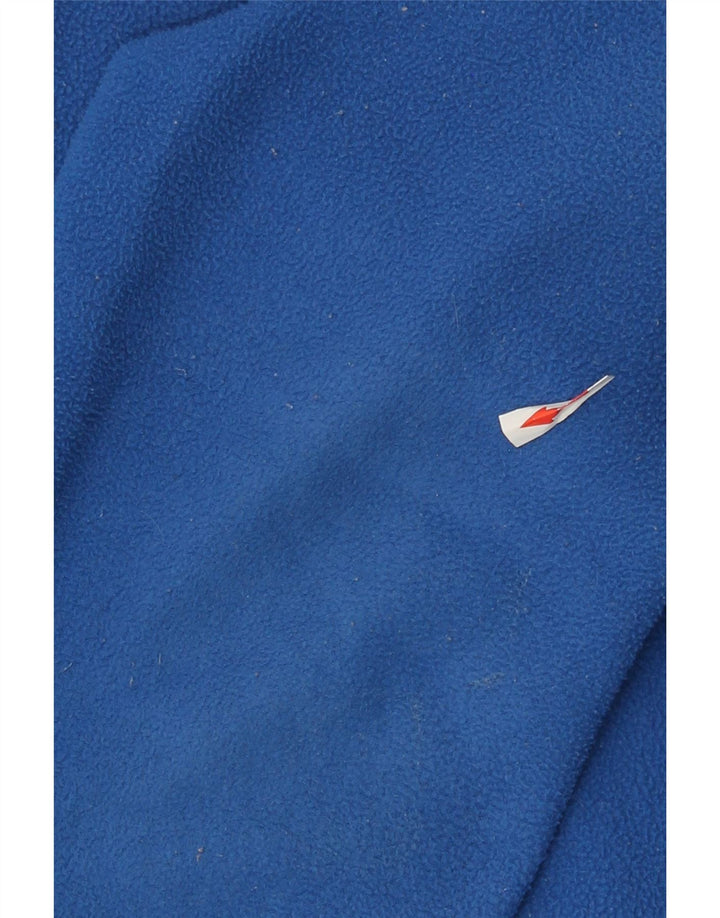 Giacca in pile da uomo Asics UK 40 Large Blu in poliestere