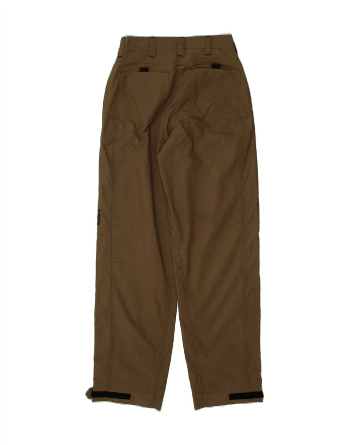 JACK WOLFSKIN Womens Straight Windbreaker Trousers W27 L32 Brown Vintage Jack Wolfskin and Second-Hand Jack Wolfskin from Messina Hembry 
